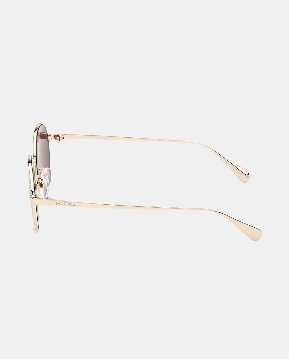 Gafas de sol MO0166 de mujer ovalada en metal - Max&Co - Oro Oro-3