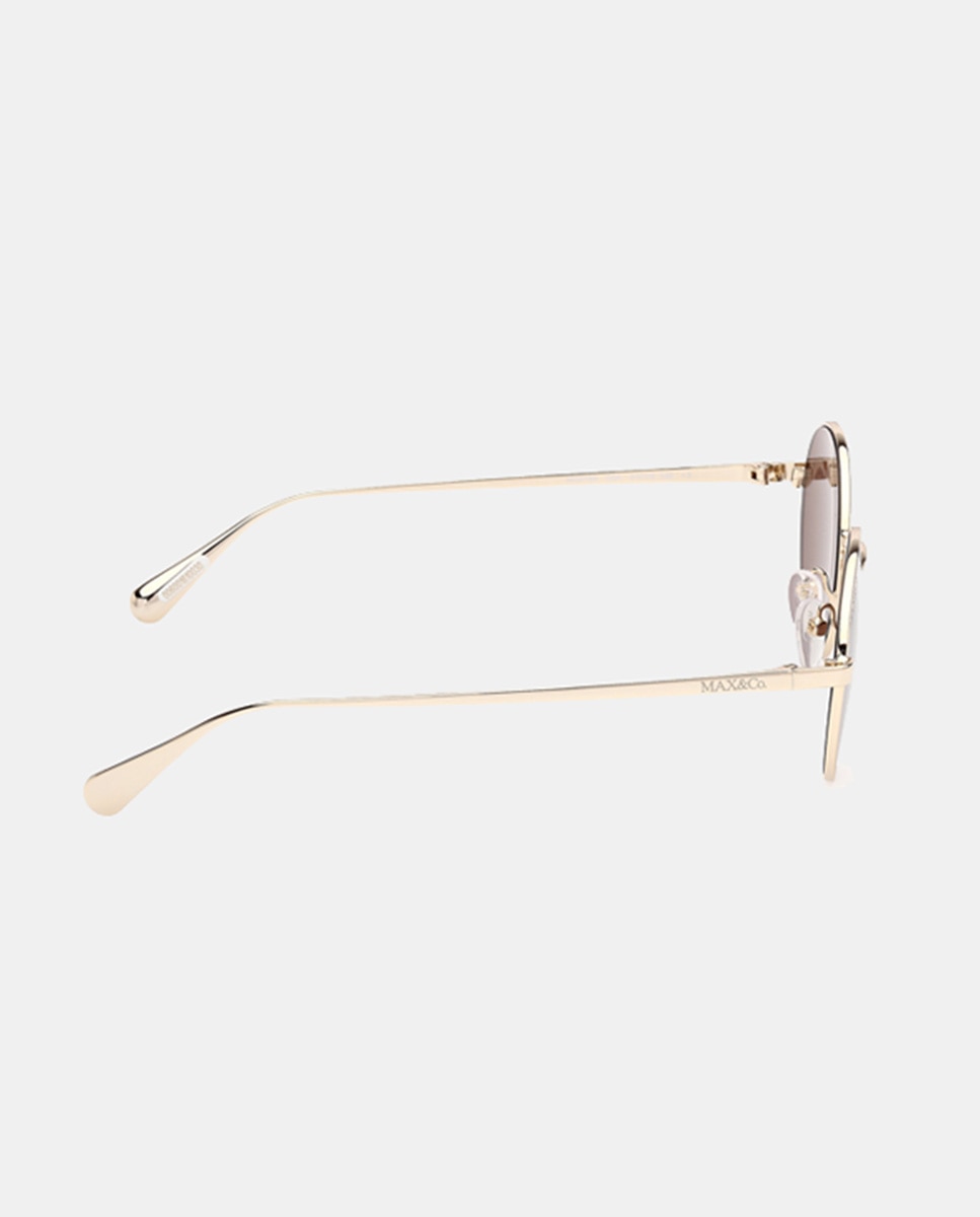 Gafas de sol MO0166 de mujer ovalada en metal - Max&Co - Oro Oro-7