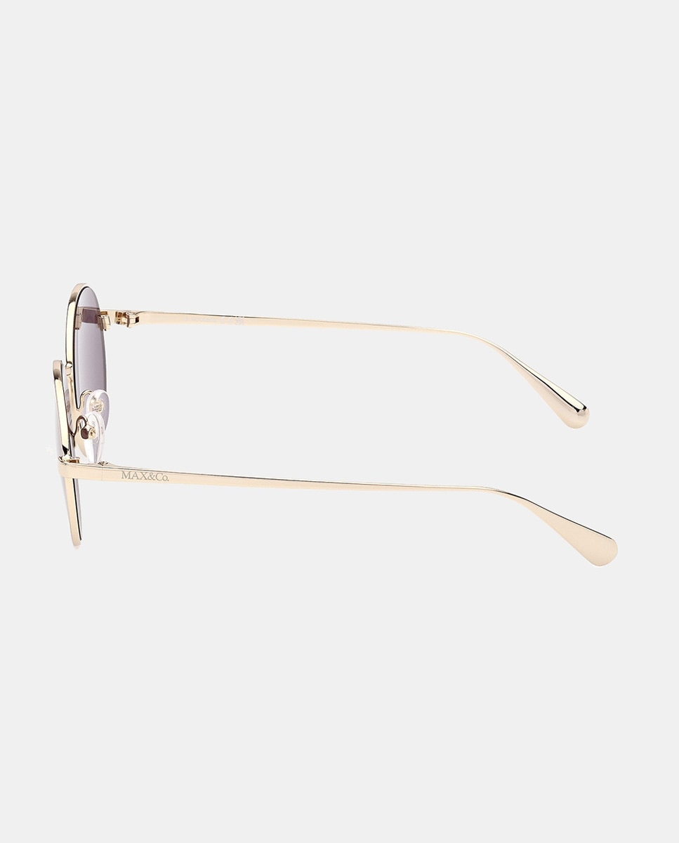 Gafas de sol MO0166 de mujer ovalada en metal - Max&Co - Oro Oro-3