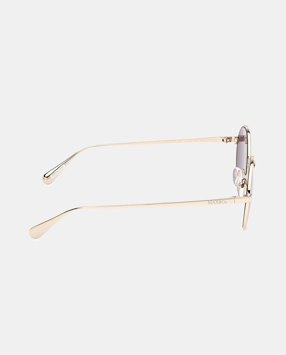 Gafas de sol MO0166 de mujer ovalada en metal - Max&Co - Oro Oro-7