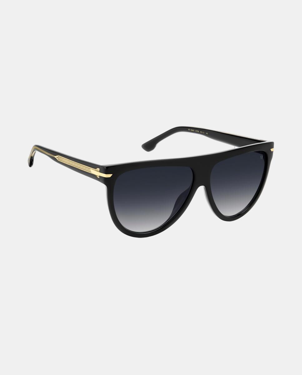 Gafa de sol de mujer rectangular en acetato con lente degradada - Victoria Beckham - Negro Negro-2