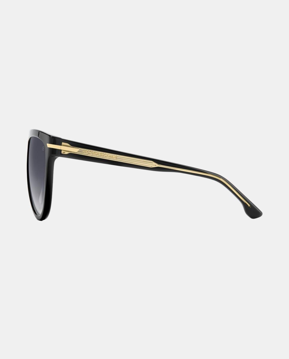 Gafa de sol de mujer rectangular en acetato con lente degradada - Victoria Beckham - Negro Negro-5