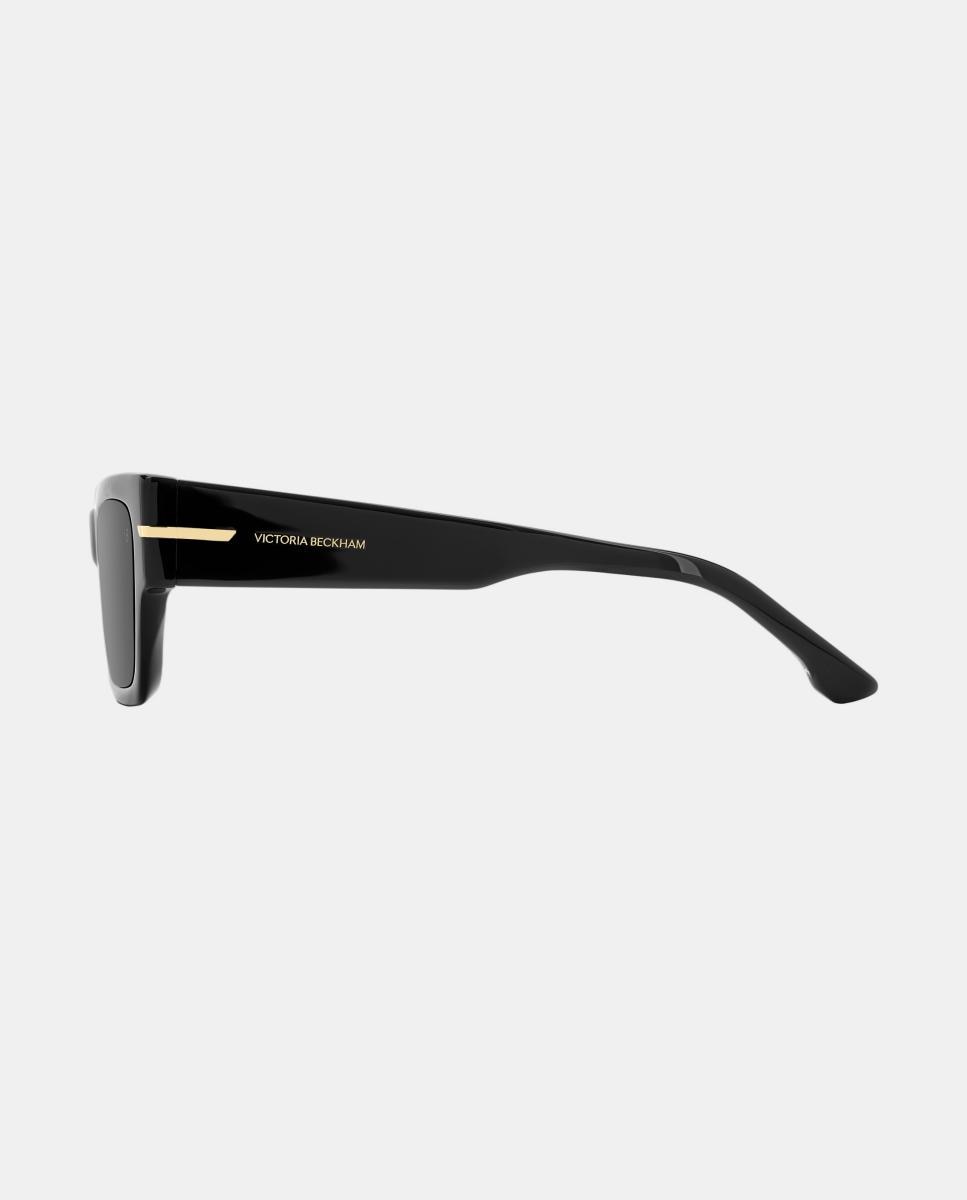 Gafa de sol de mujer rectangular en acetato - Victoria Beckham - Negro Negro-5