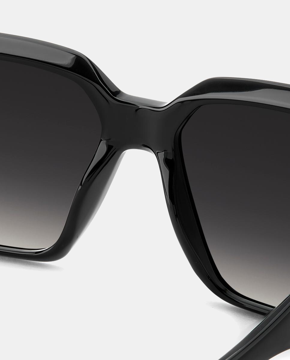 Gafa de sol de mujer rectangular en acetato con lente degradada - Victoria Beckham - Negro Negro-4