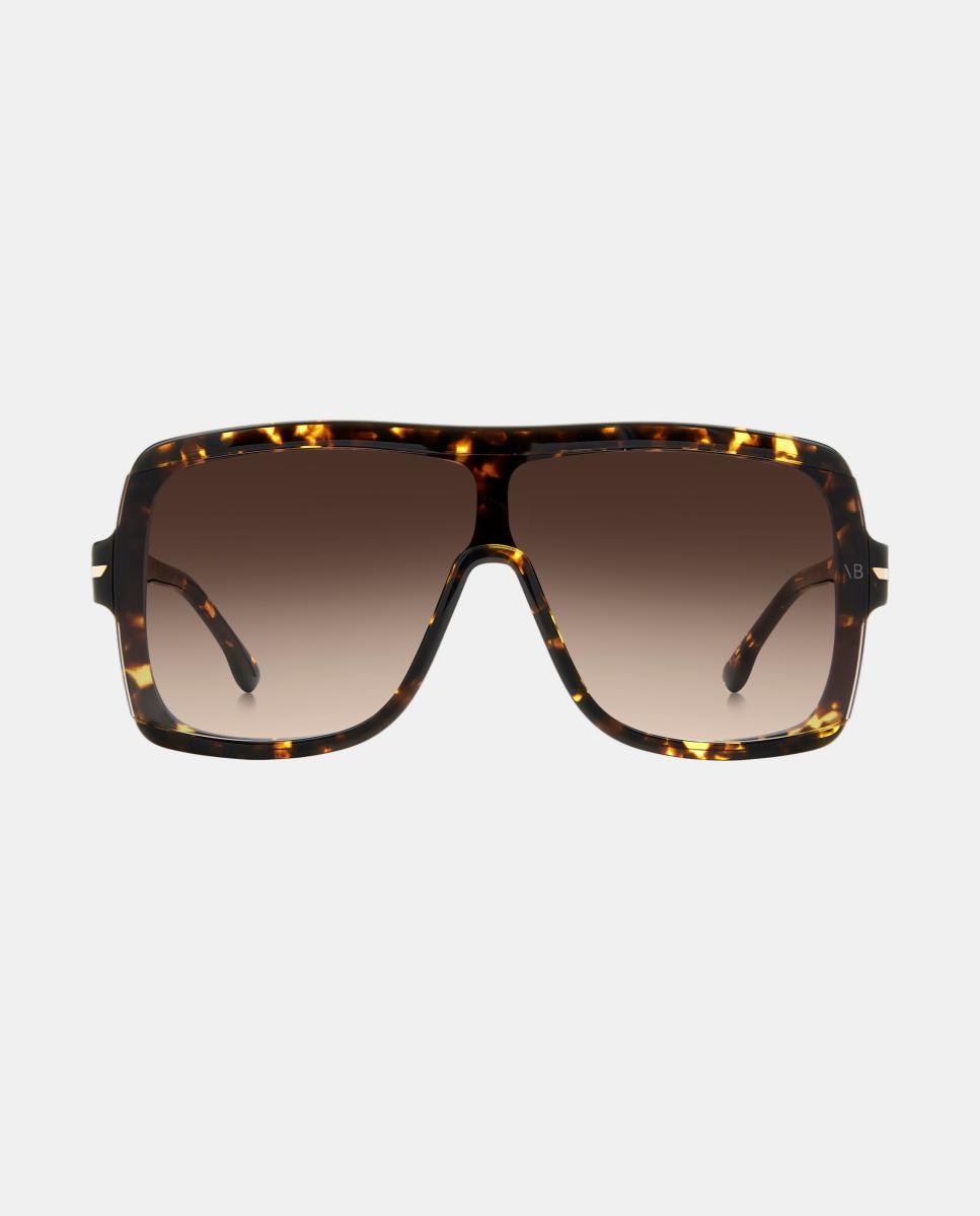 Imagem 0 de Óculos de Sol Retangulares em Acetato com Lente em Degradé