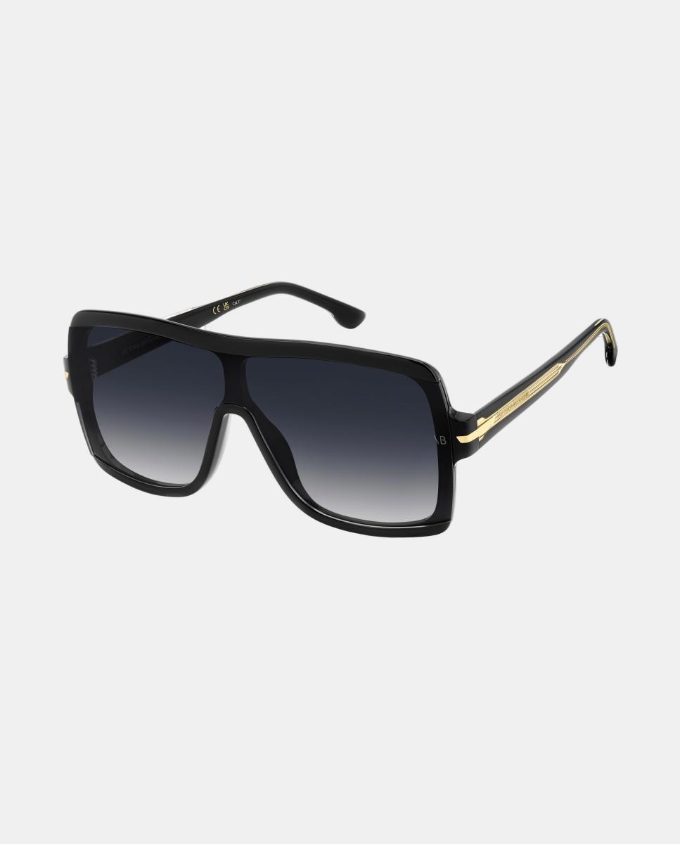 Imagen 2 de Gafa de sol de mujer rectangular en acetato con lente degradada - Victoria Beckham - Negro Negro