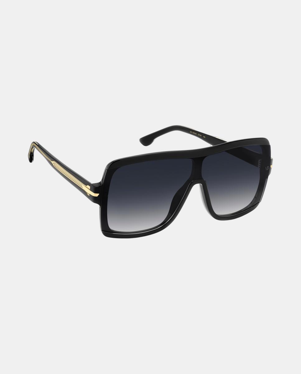 Imagen 3 de Gafa de sol de mujer rectangular en acetato con lente degradada - Victoria Beckham - Negro Negro