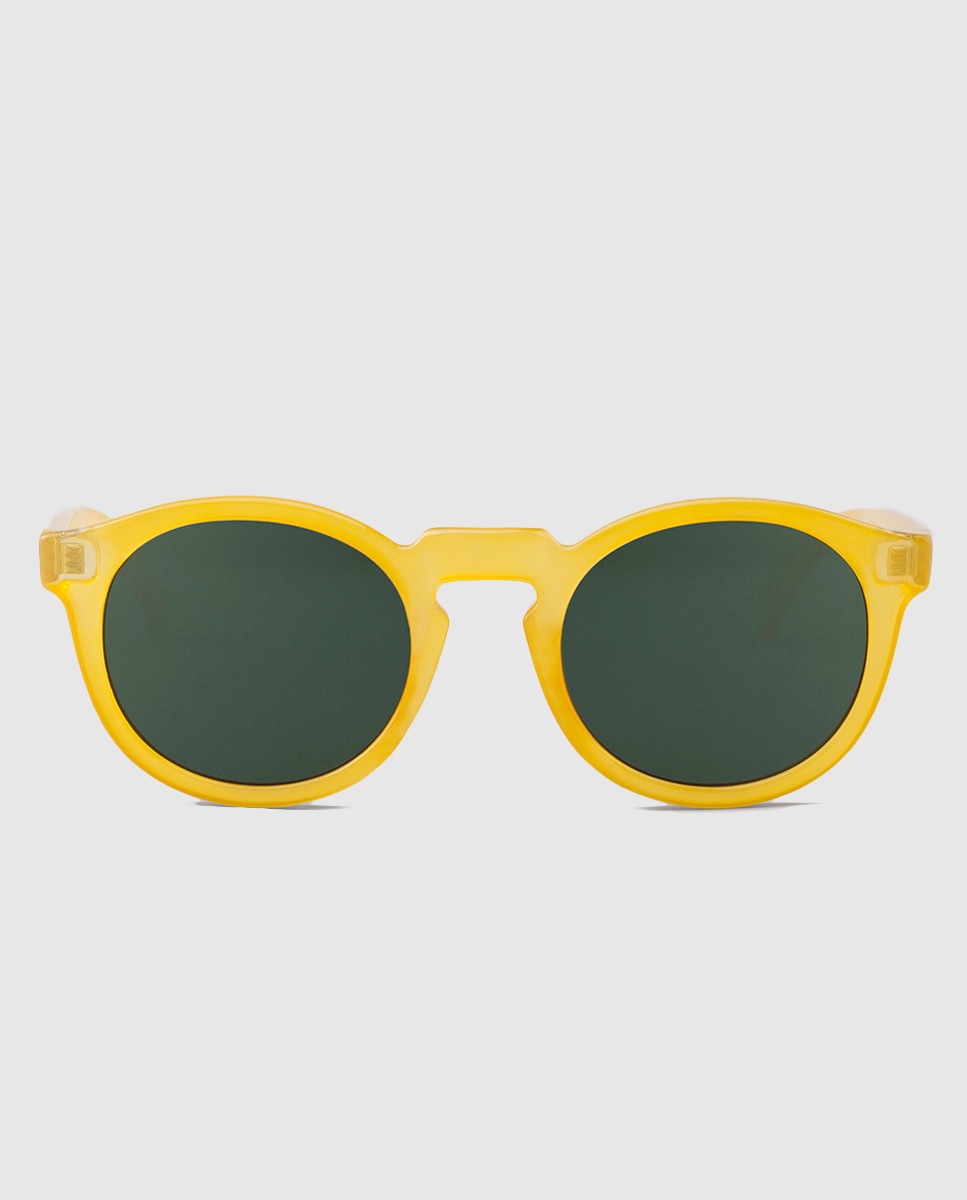 Imagem 0 de Óculos de Sol Jordaan com Lentes em Contraste em Poliamida - Amarelo