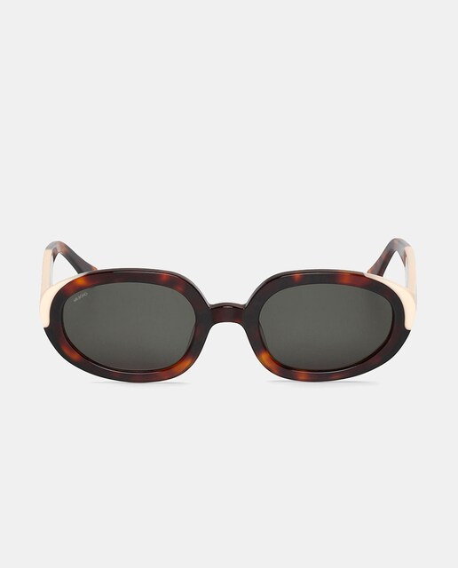 Imagem 0 de Óculos de Sol Ovais de Acetato