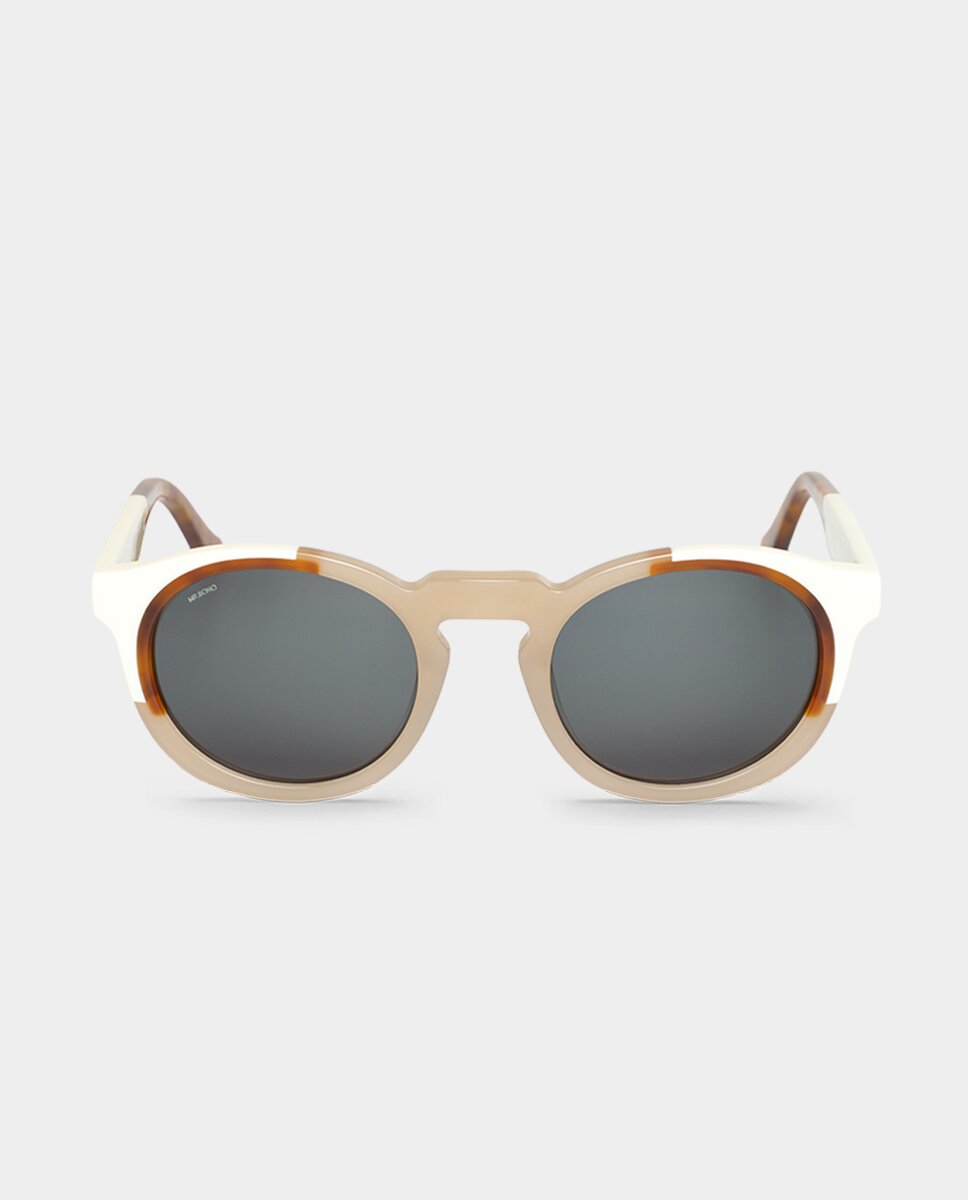 Imagem 0 de Óculos de Sol Unissexo Redondos em Acetato