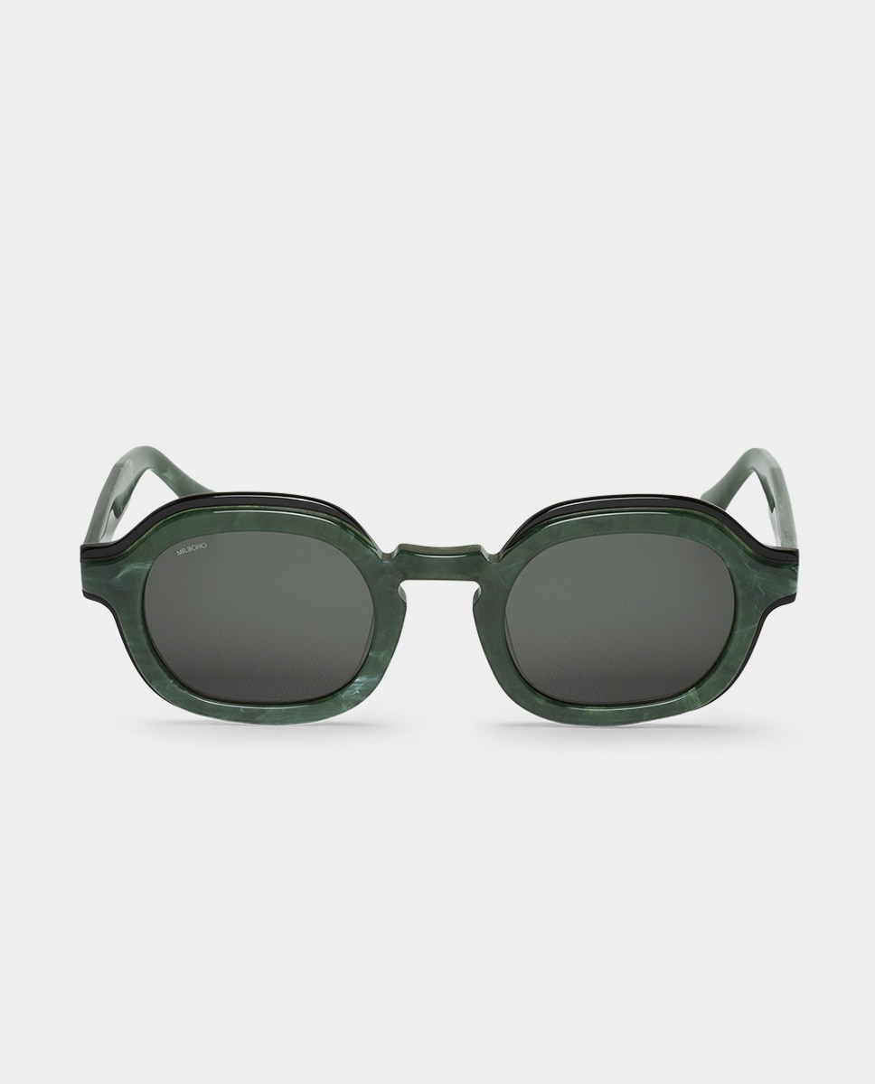 Imagem 0 de Óculos de Sol Unissexo Redondos em Acetato