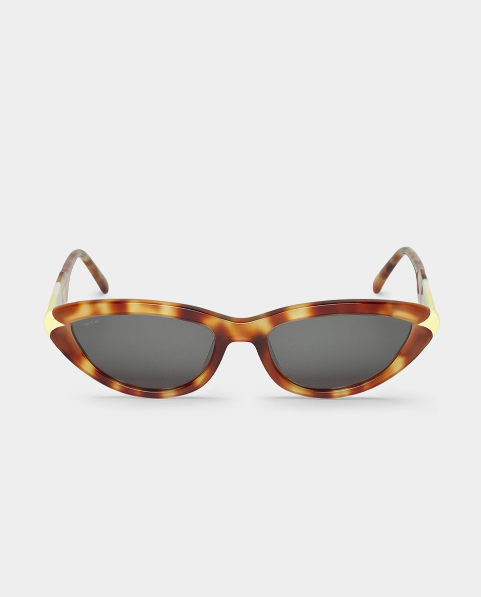 Imagem 0 de Óculos de Sol Ovalados em Acetato