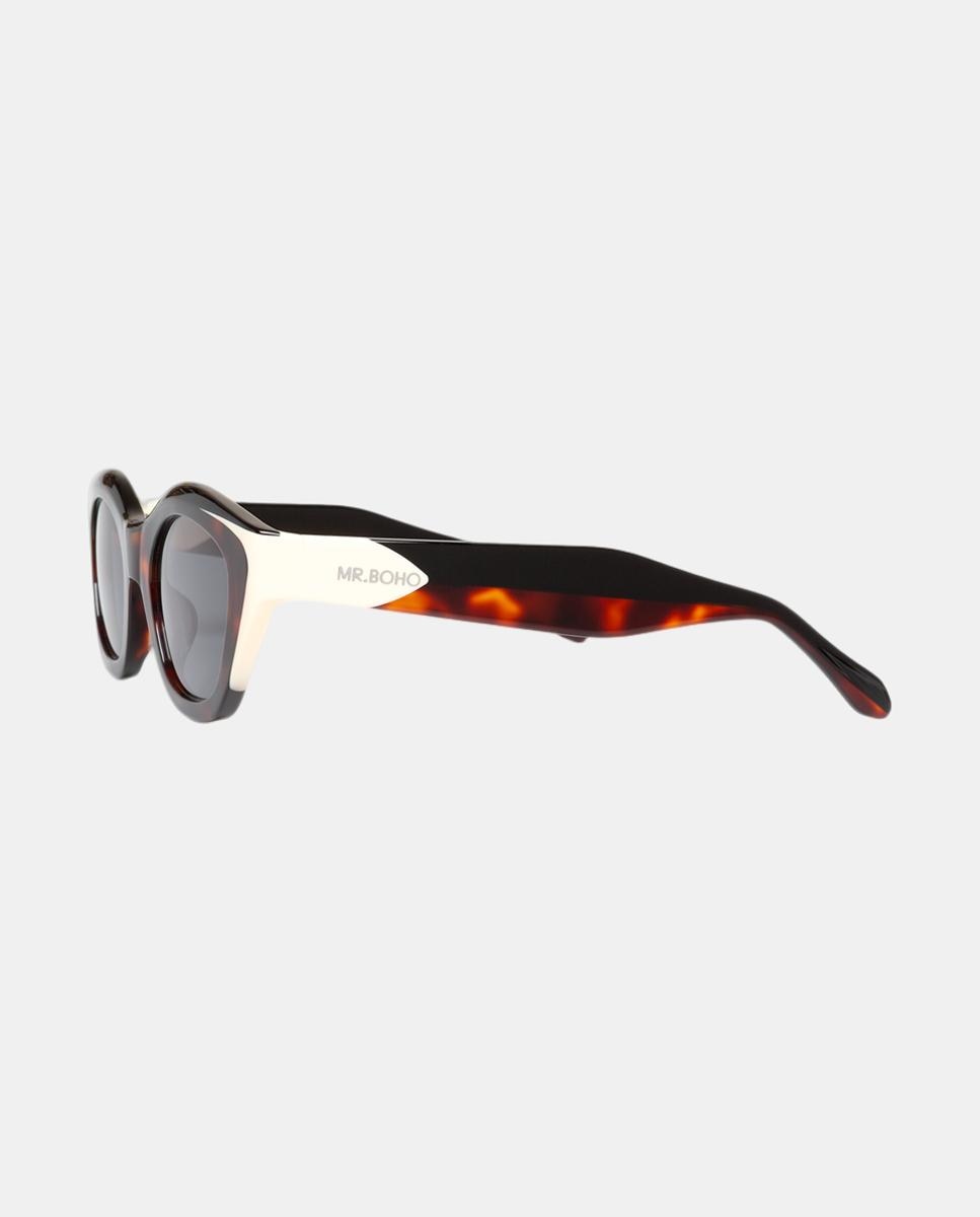 Imagen 3 de Gafas de sol CONDESA de mujer rectangular en acetato - Mr. Boho - Marrón Marrón