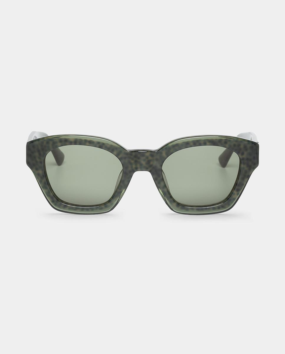 Imagen 1 de Gafas de sol BARROSA de mujer rectangular en acetato Verde