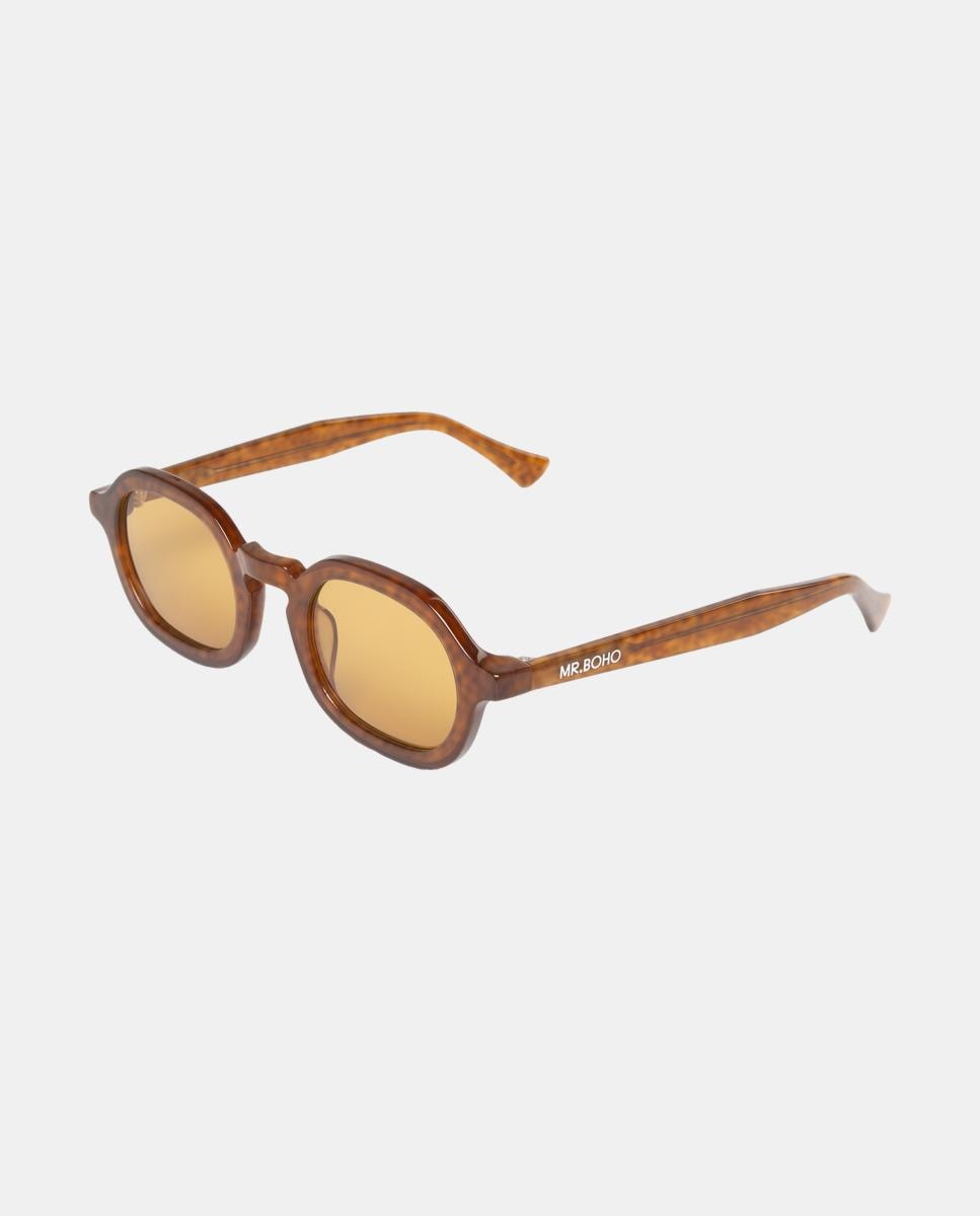 Imagen 2 de Gafas de sol ELPATIO unisex redonda en acetato - Mr. Boho - Marrón Marrón