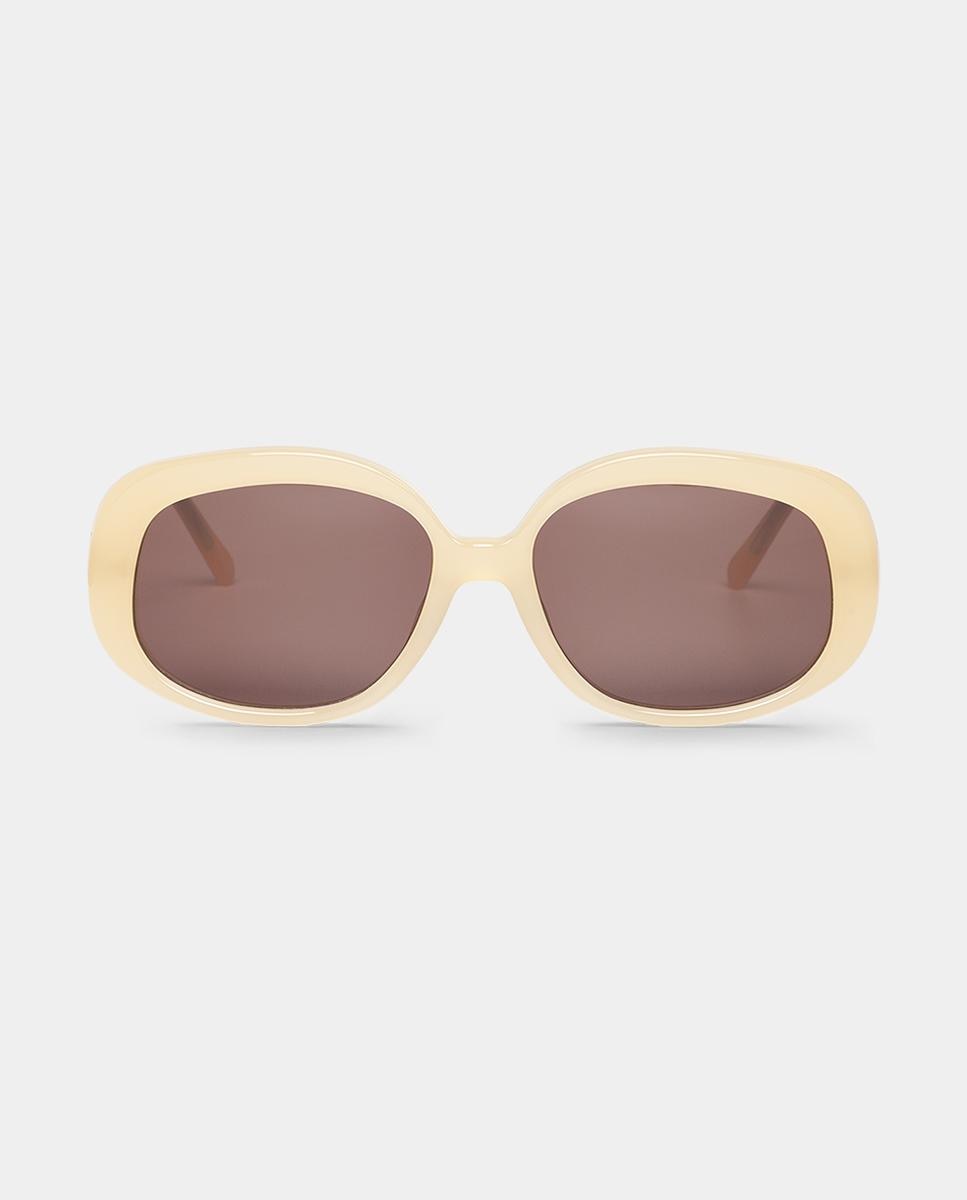 Imagen 1 de Gafas de sol BORGER de mujer rectangular en acetato Beige