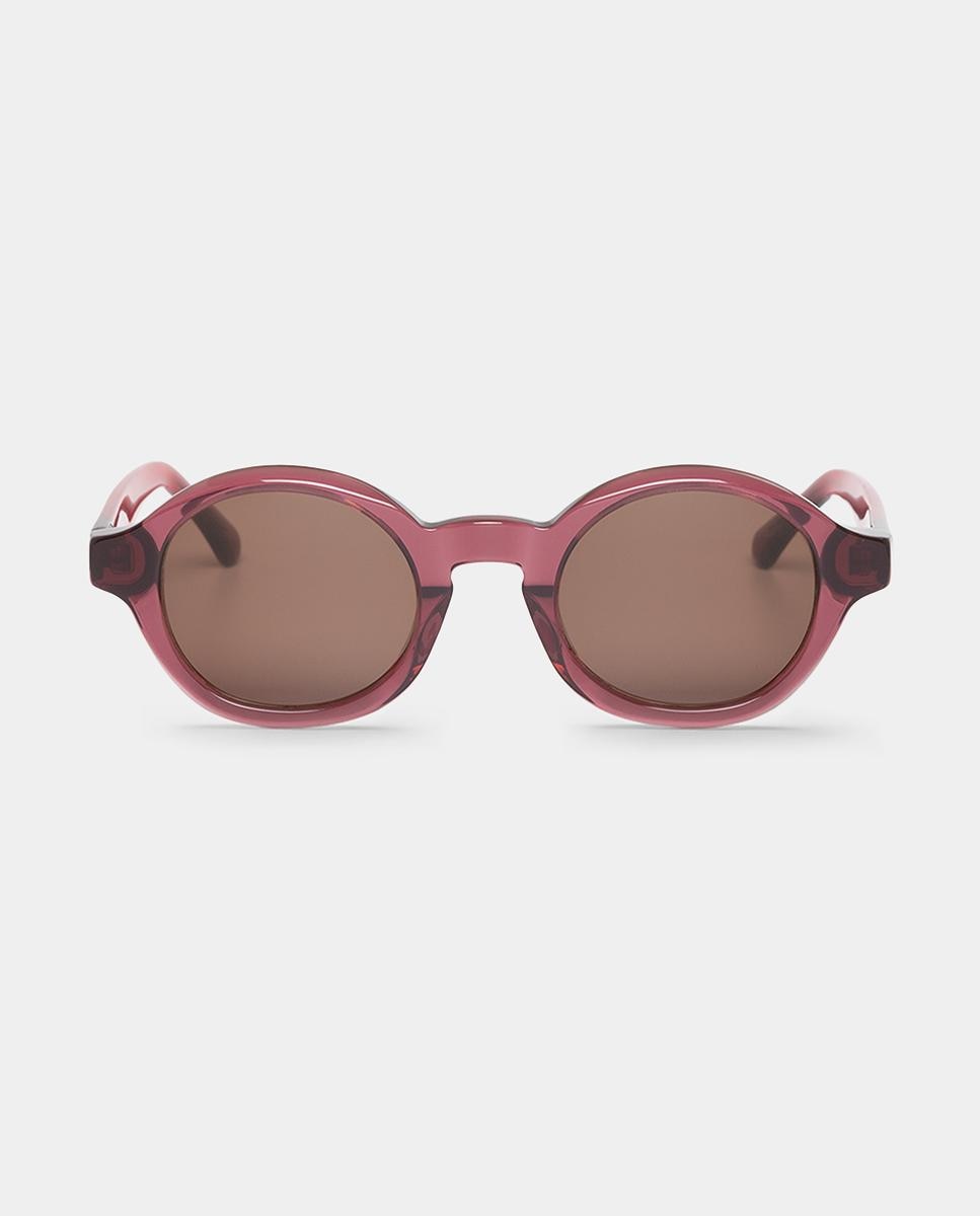 Imagen 1 de Gafas de sol ONS de mujer redonda en acetato Rojo cereza