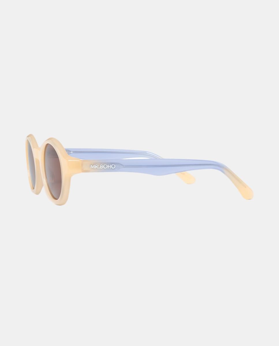 Imagen 3 de Gafas de sol ONS de mujer redonda en acetato - Mr. Boho - Beige Beige