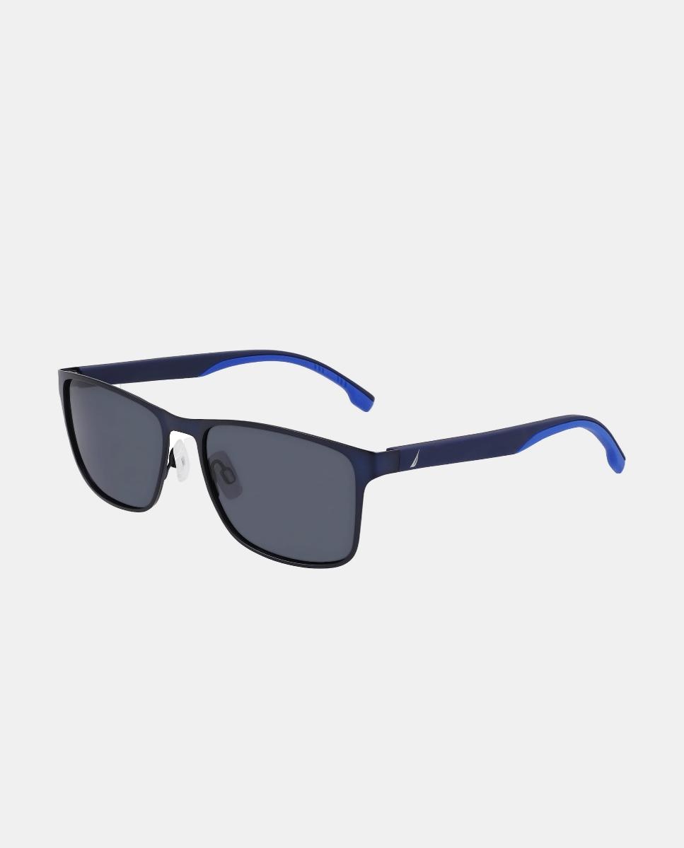 Imagen 2 de Gafa de sol de hombre cuadrada metalica con lente polarizada - Nautica - Azul marino Azul marino