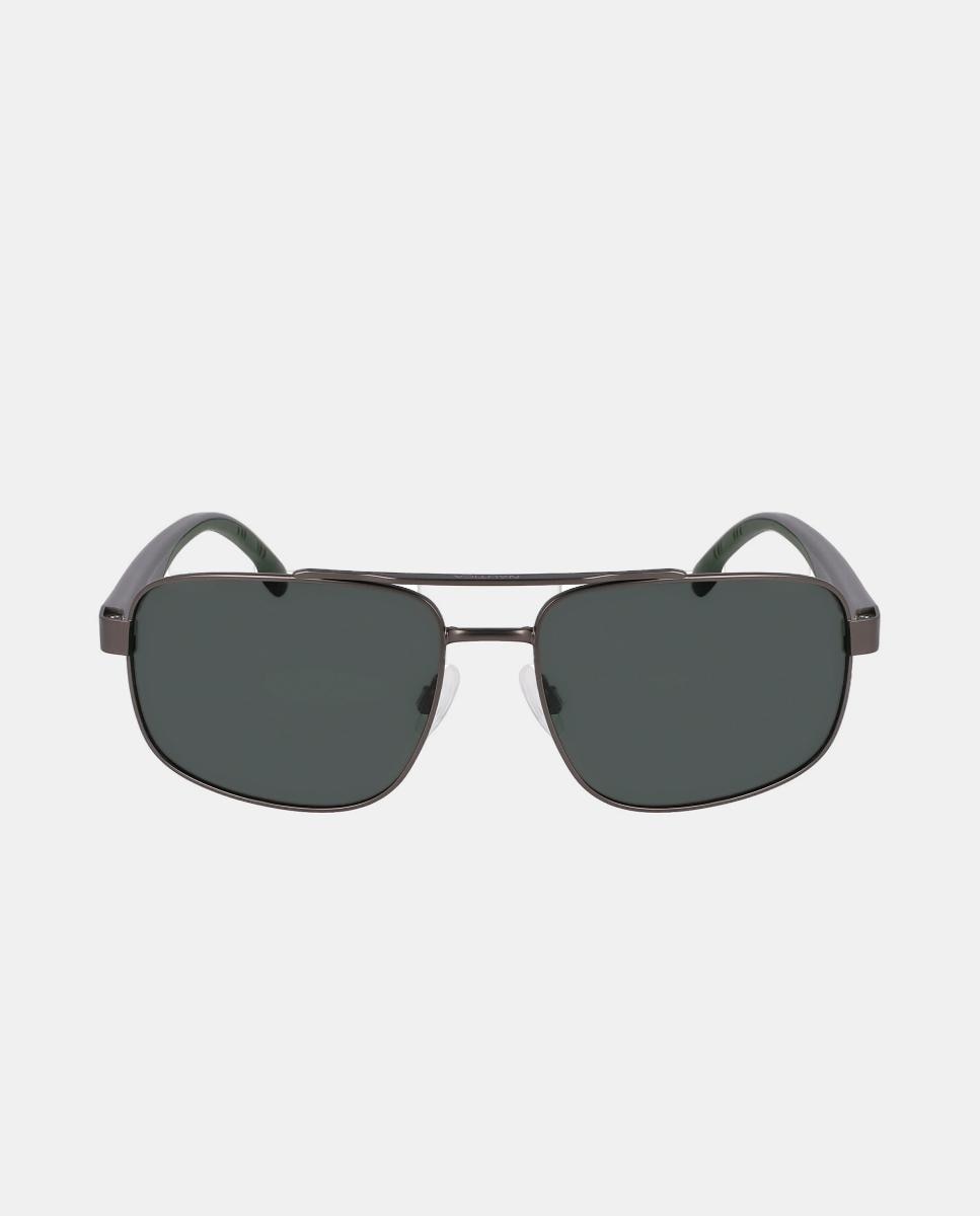Imagen 0 de Gafa de sol de hombre cuadrada metalica con lente polarizada Negro