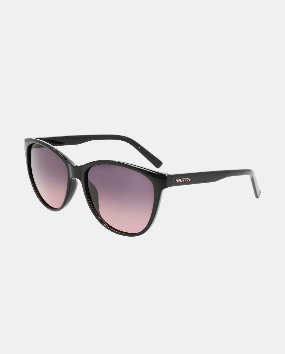 Gafa de sol de mujer cat eye en inyectado con lente polarizada - Nautica - Negro Negro-2