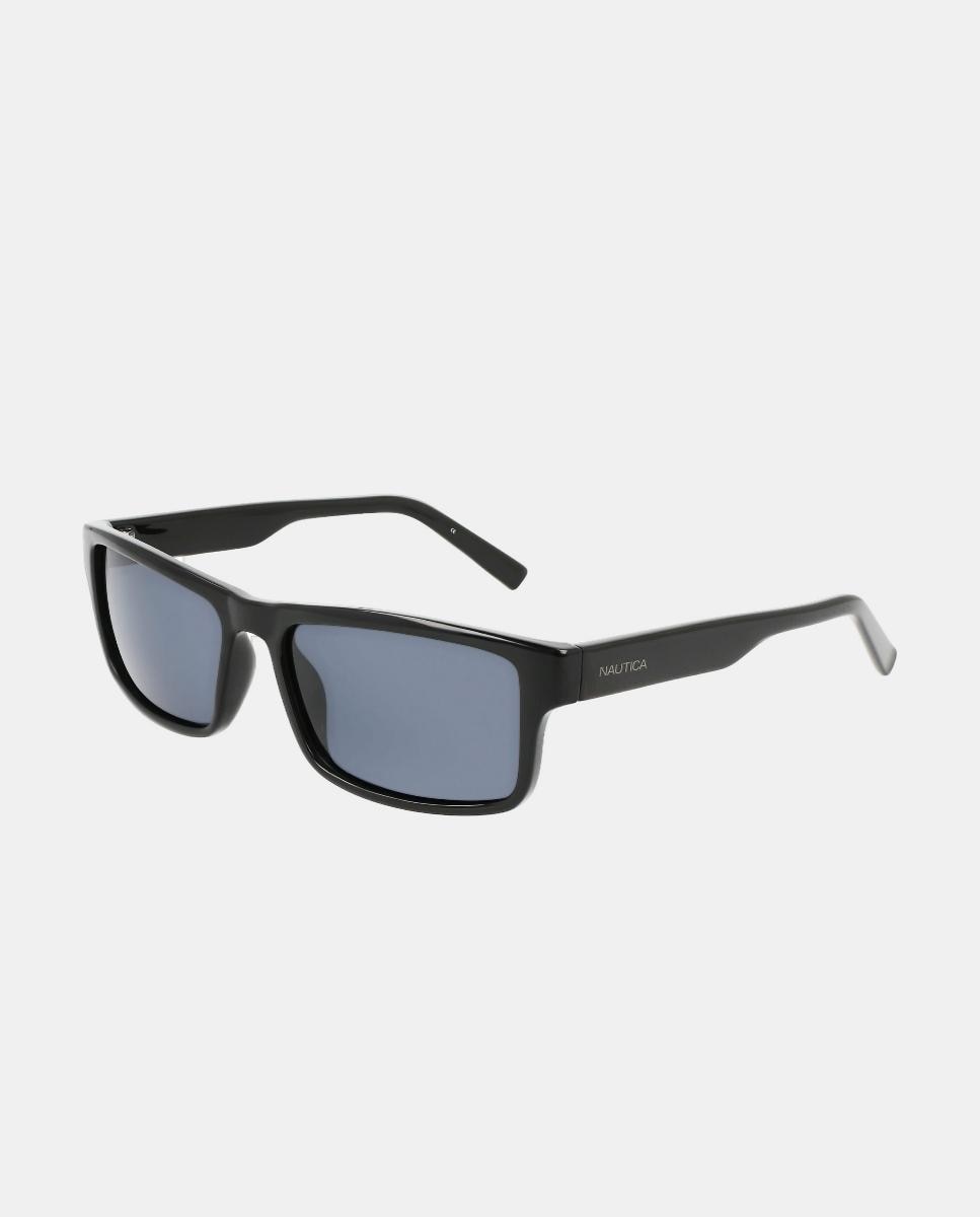 Gafa de sol de hombre rectangular en inyectado con lente polarizada - Nautica - Negro Negro-2