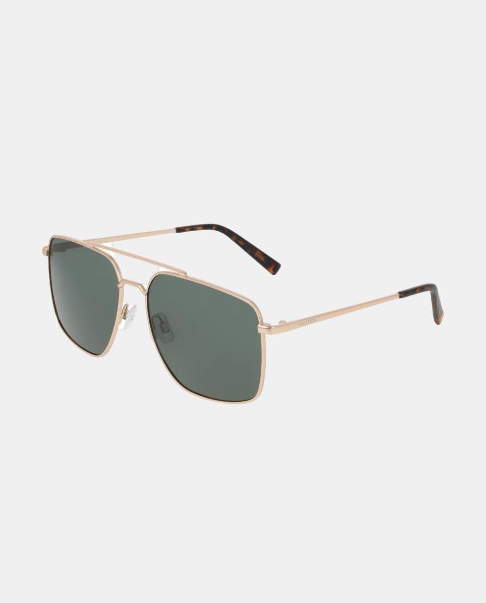 Gafa de sol de hombre cuadrada metalica lente polarizada - Nautica - Oro Oro-2