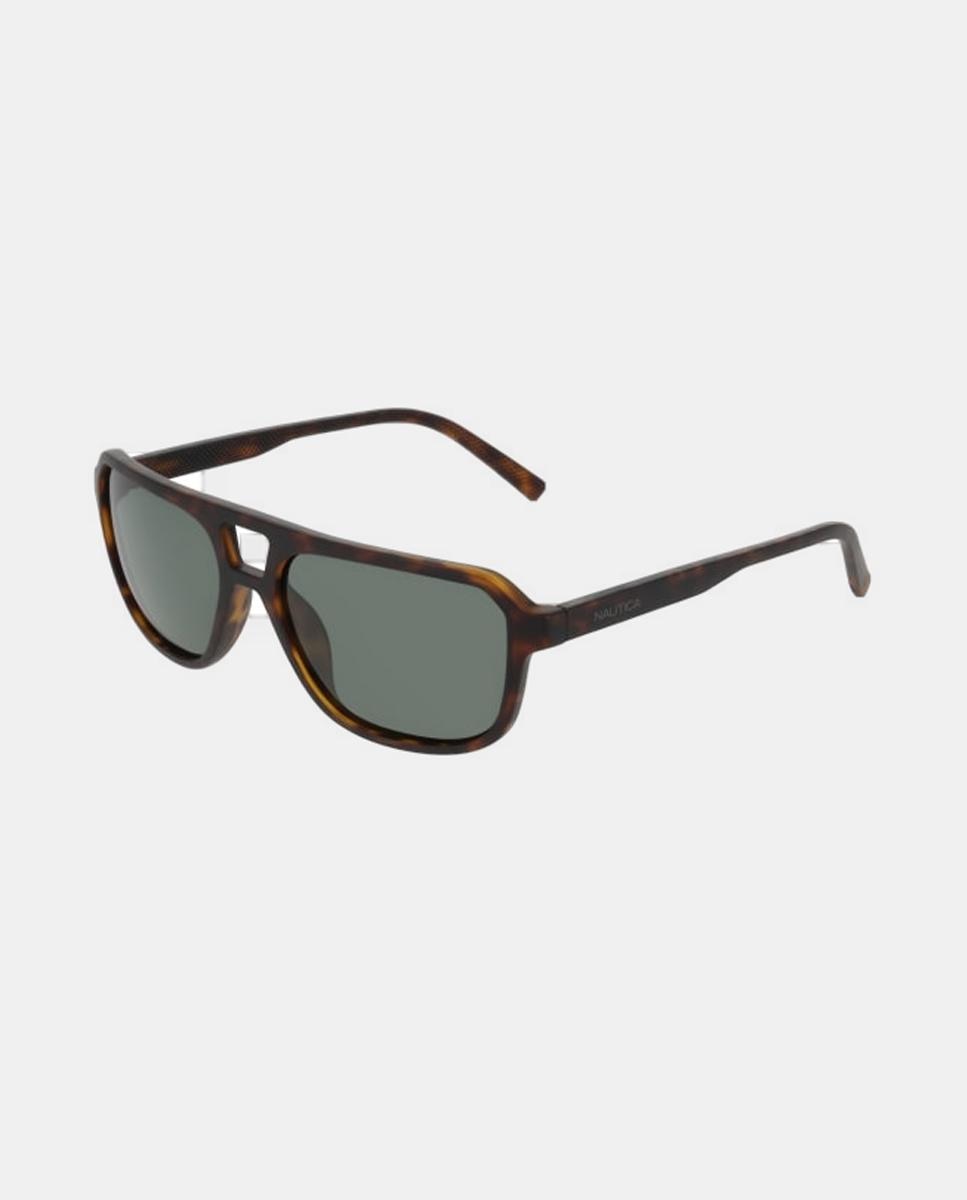 Gafa de sol de hombre cuadrada en inyectado con lente polarizada - Nautica - Marrón Marrón-2
