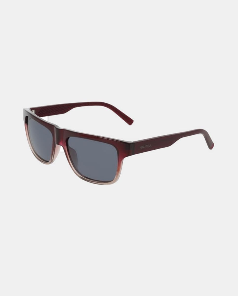 Gafa de sol de hombre cuadrada en inyectado con lente polarizada - Nautica - Rojo Rojo-2