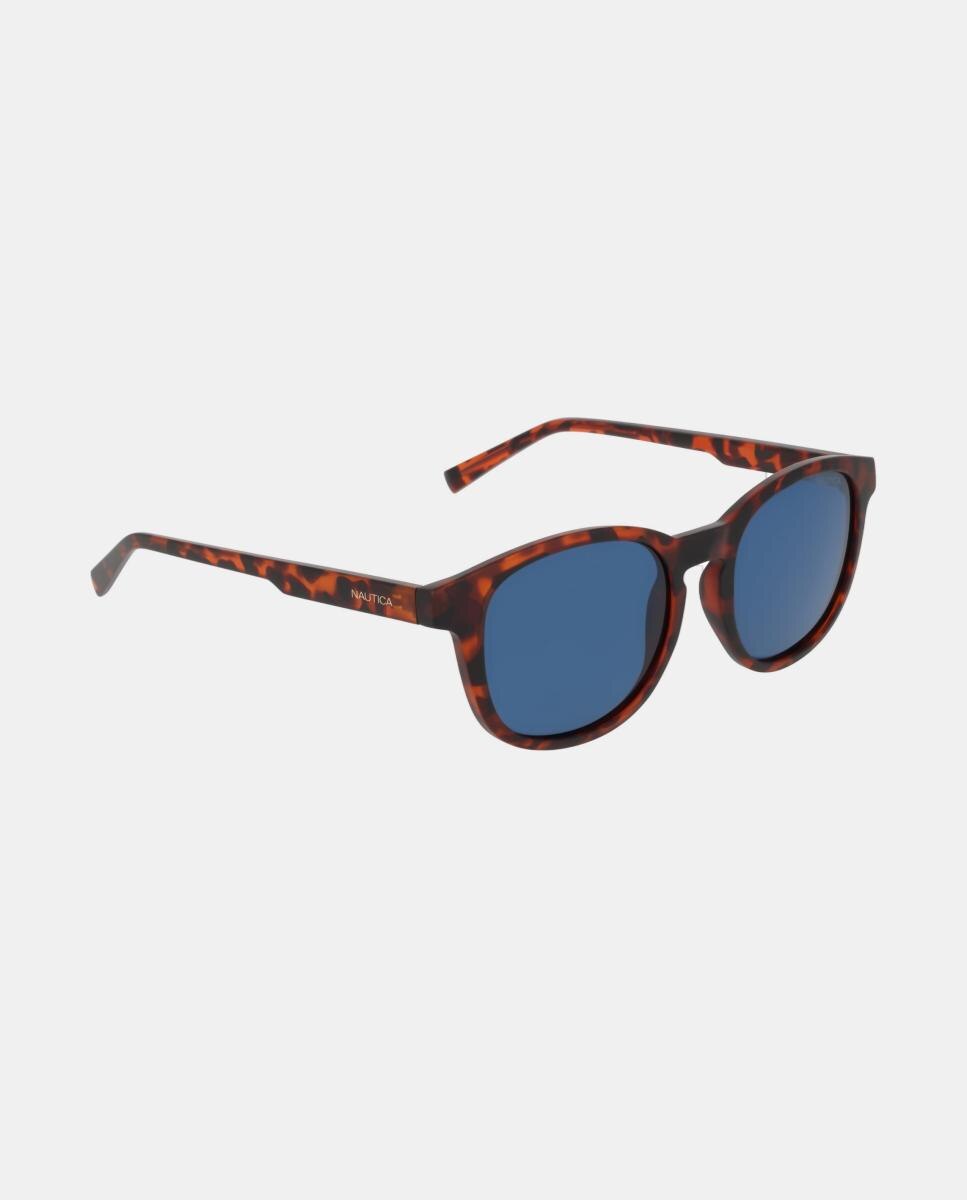Gafa de sol unisex ovalada en inyectado con lente polarizada - Nautica - Marrón Marrón-2