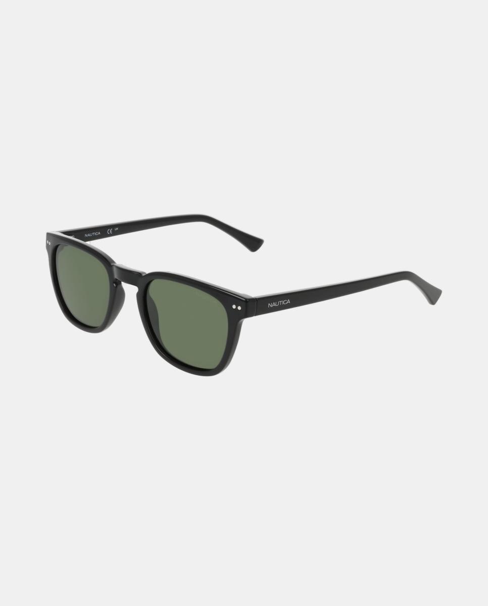 Gafa de sol unisex cuadrada en inyectado con lente polarizada - Nautica - Negro Negro-3