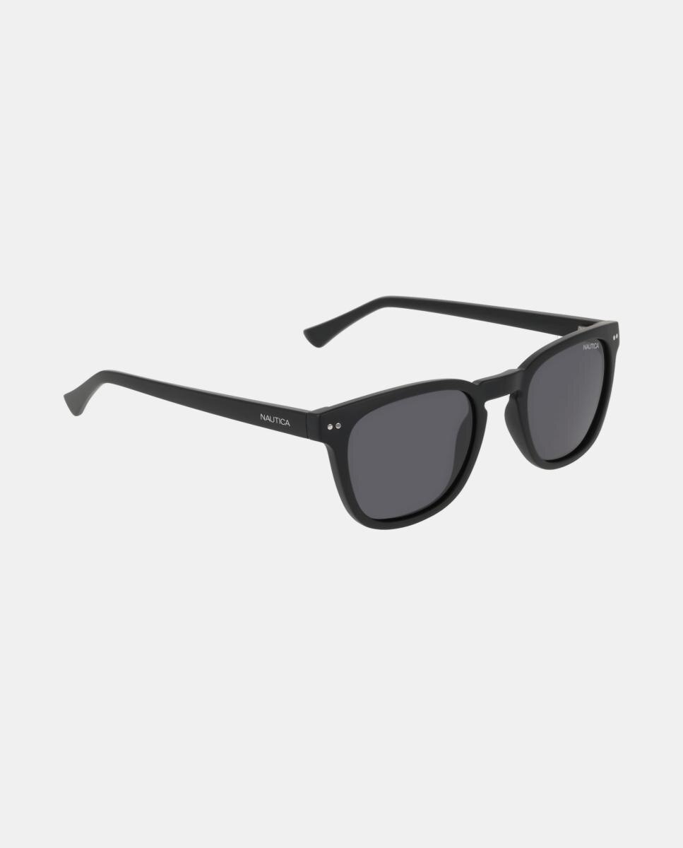 Gafa de sol de hombre cuadrada en inyectado con lente polarizada - Nautica - Negro Negro-2