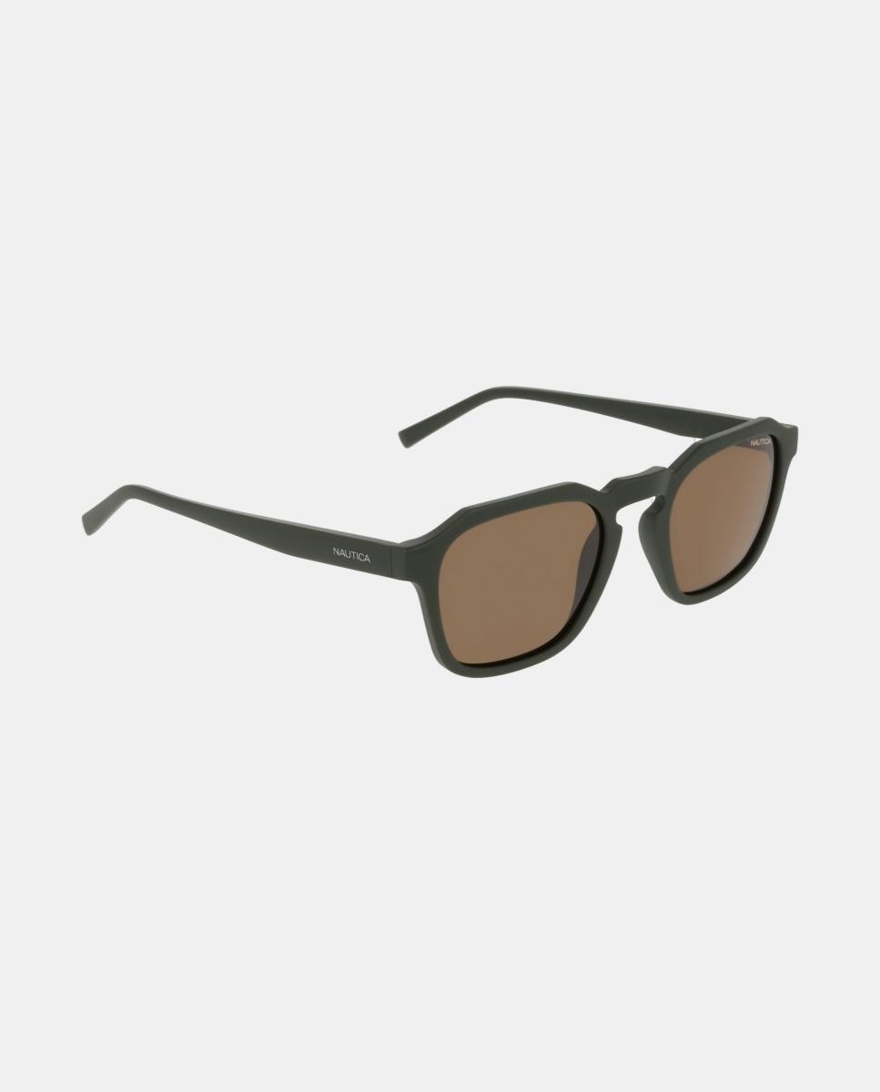 Gafa de sol de hombre cuadrada en inyectado con lente polarizada - Nautica - Verde Verde-2