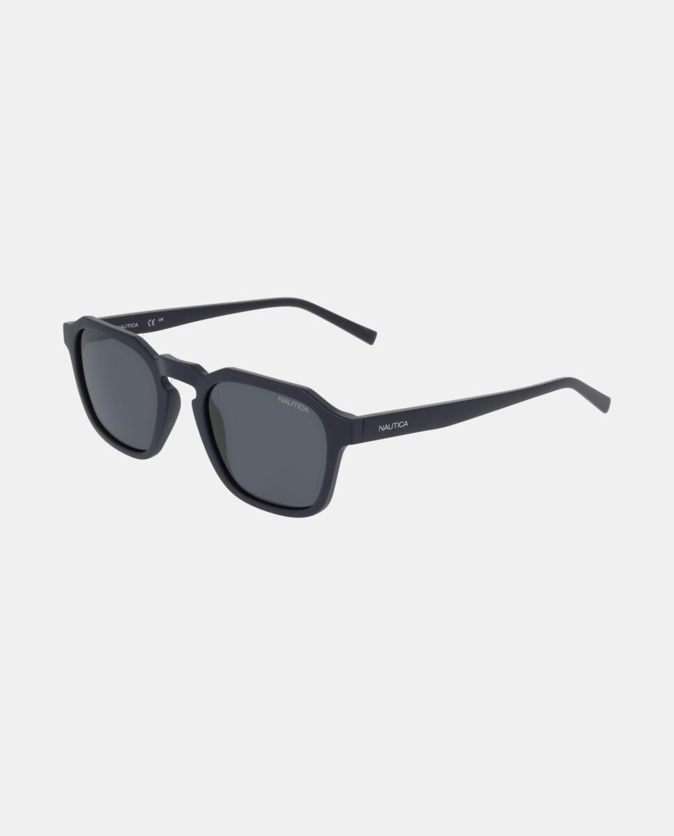 Gafa de sol de hombre cuadrada en inyectado con lente polarizada - Nautica - Azul marino Azul marino-3
