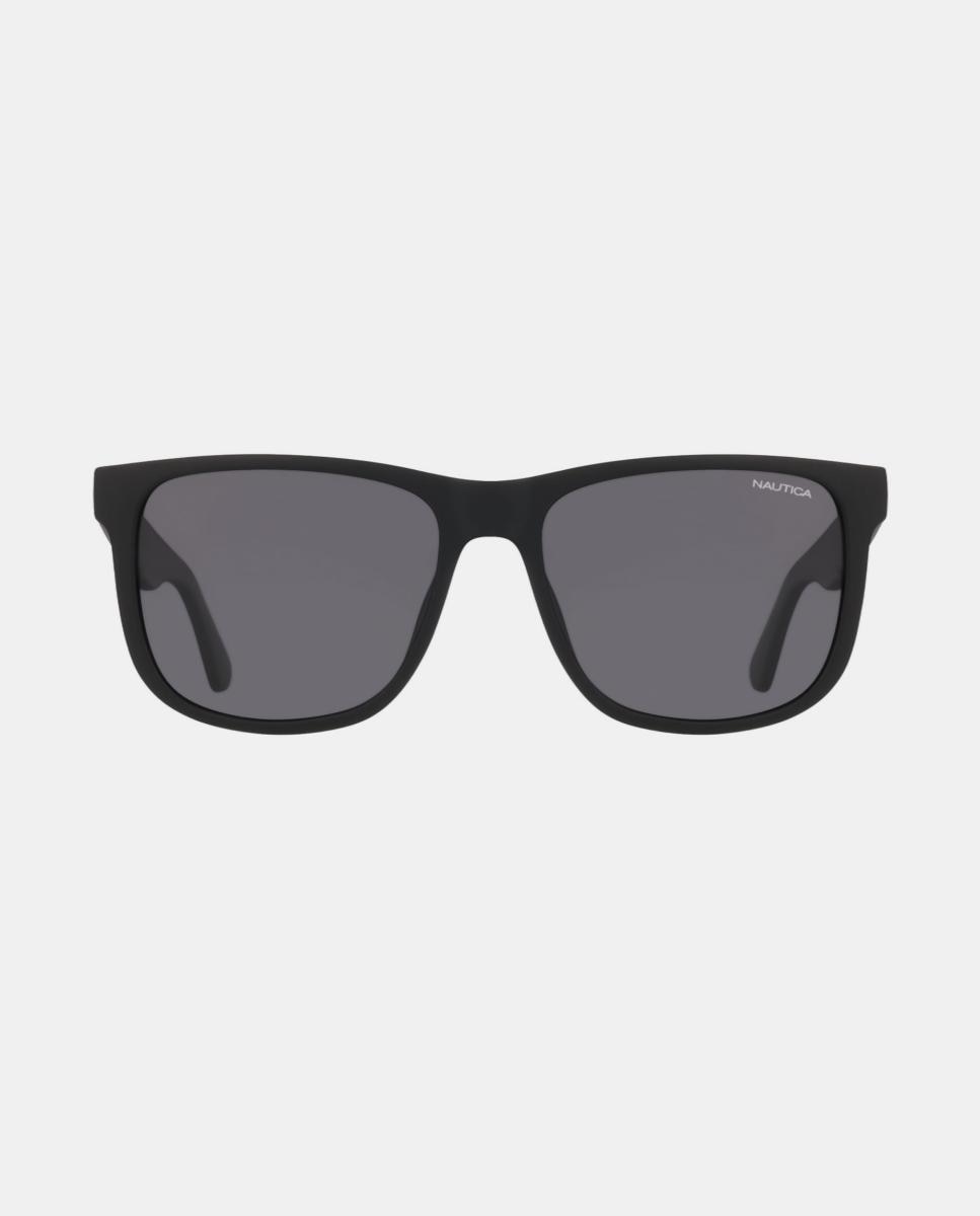 Imagen 0 de Gafa de sol de hombre cuadrada en inyectado con lente polarizada Negro