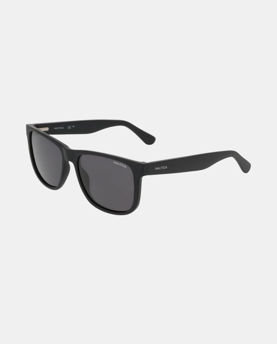 Gafa de sol de hombre cuadrada en inyectado con lente polarizada - Nautica - Negro Negro-3