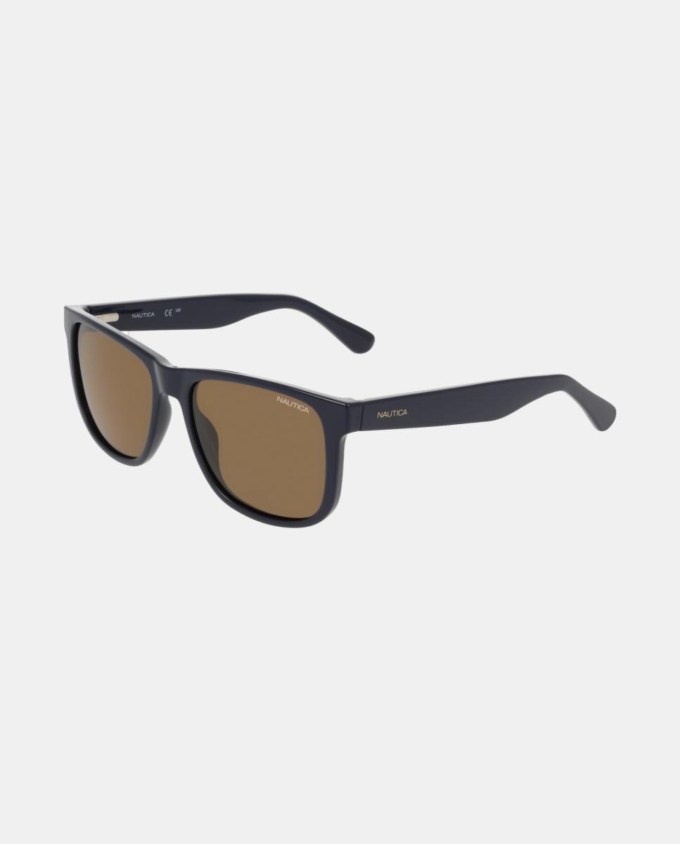 Gafa de sol de hombre cuadrada en inyectado con lente polarizada - Nautica - Azul marino Azul marino-3