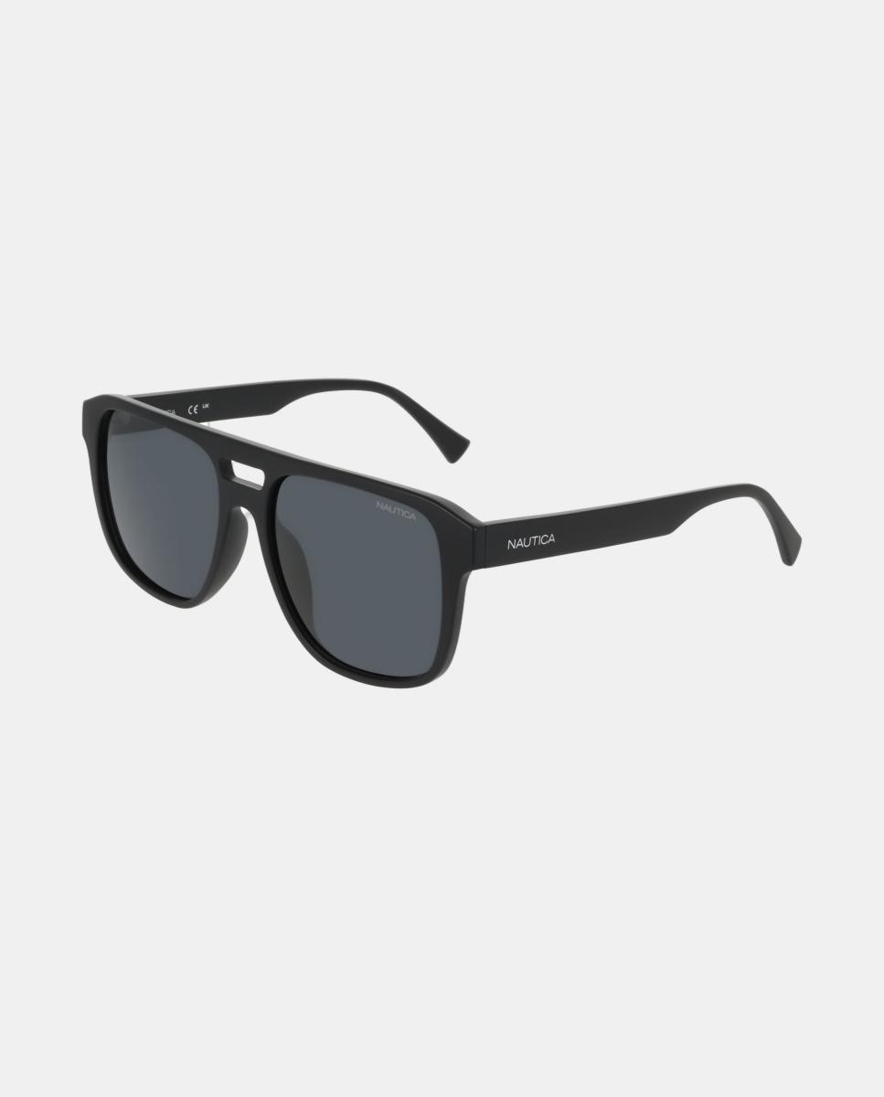 Gafa de sol de hombre cuadrada en inyectado con lente polarizada - Nautica - Negro Negro-2