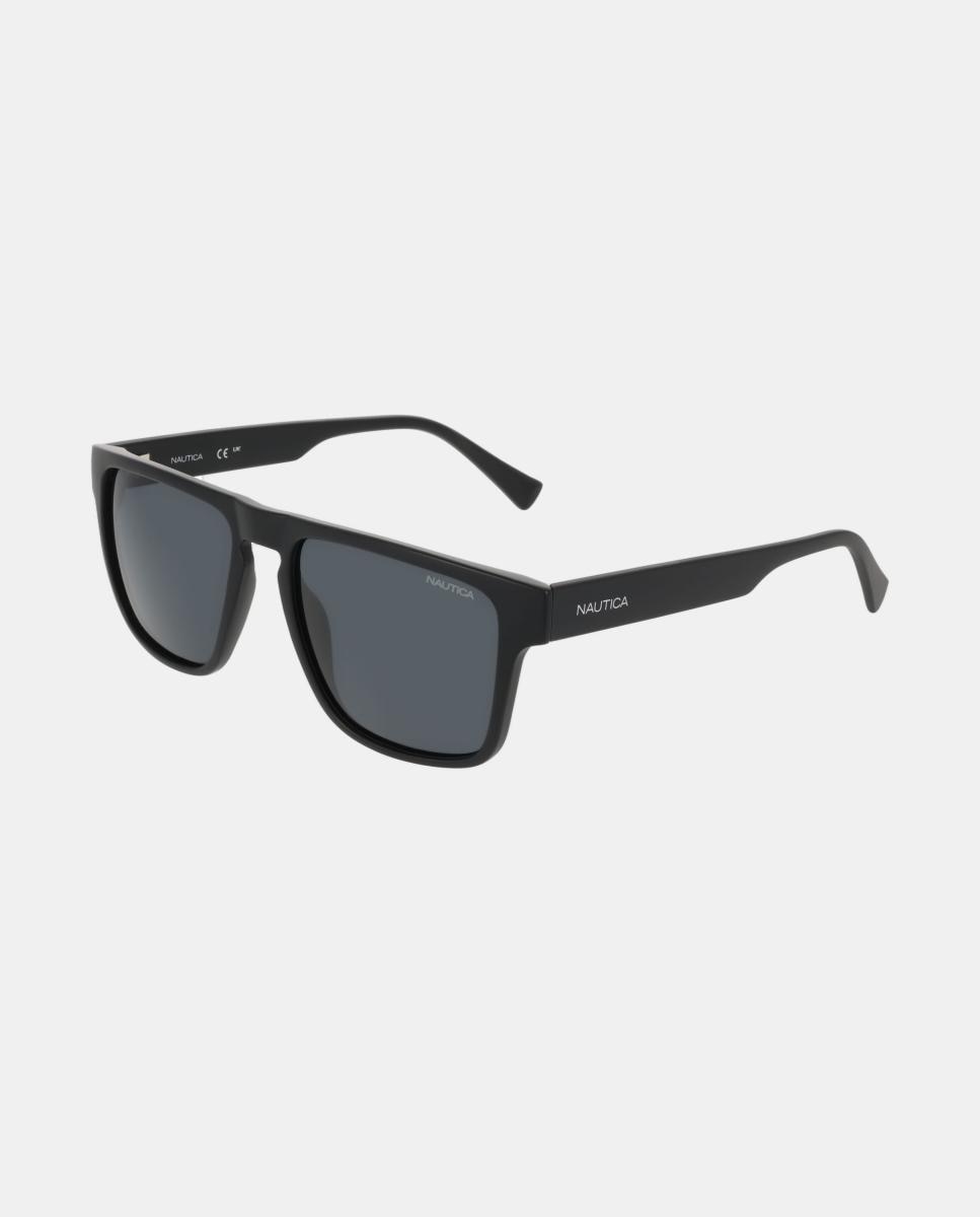 Gafa de sol de hombre cuadrada en inyectado con lente polarizada - Nautica - Negro Negro-2