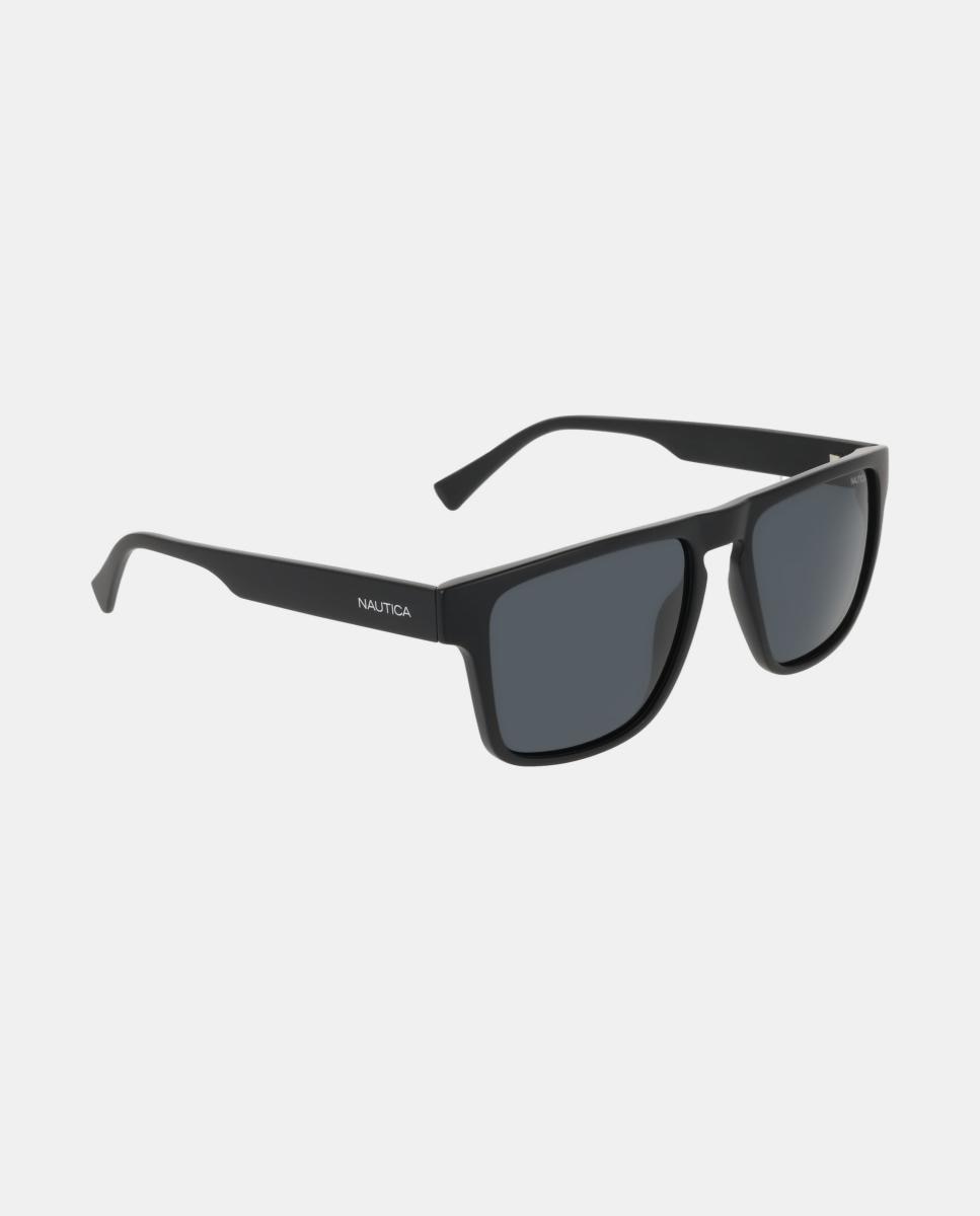 Gafa de sol de hombre cuadrada en inyectado con lente polarizada - Nautica - Negro Negro-3
