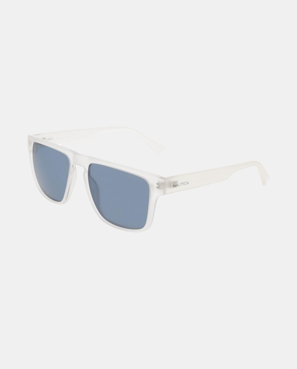 Gafa de sol de hombre cuadrada en inyectado con lente polarizada - Nautica - Blanco Blanco-2