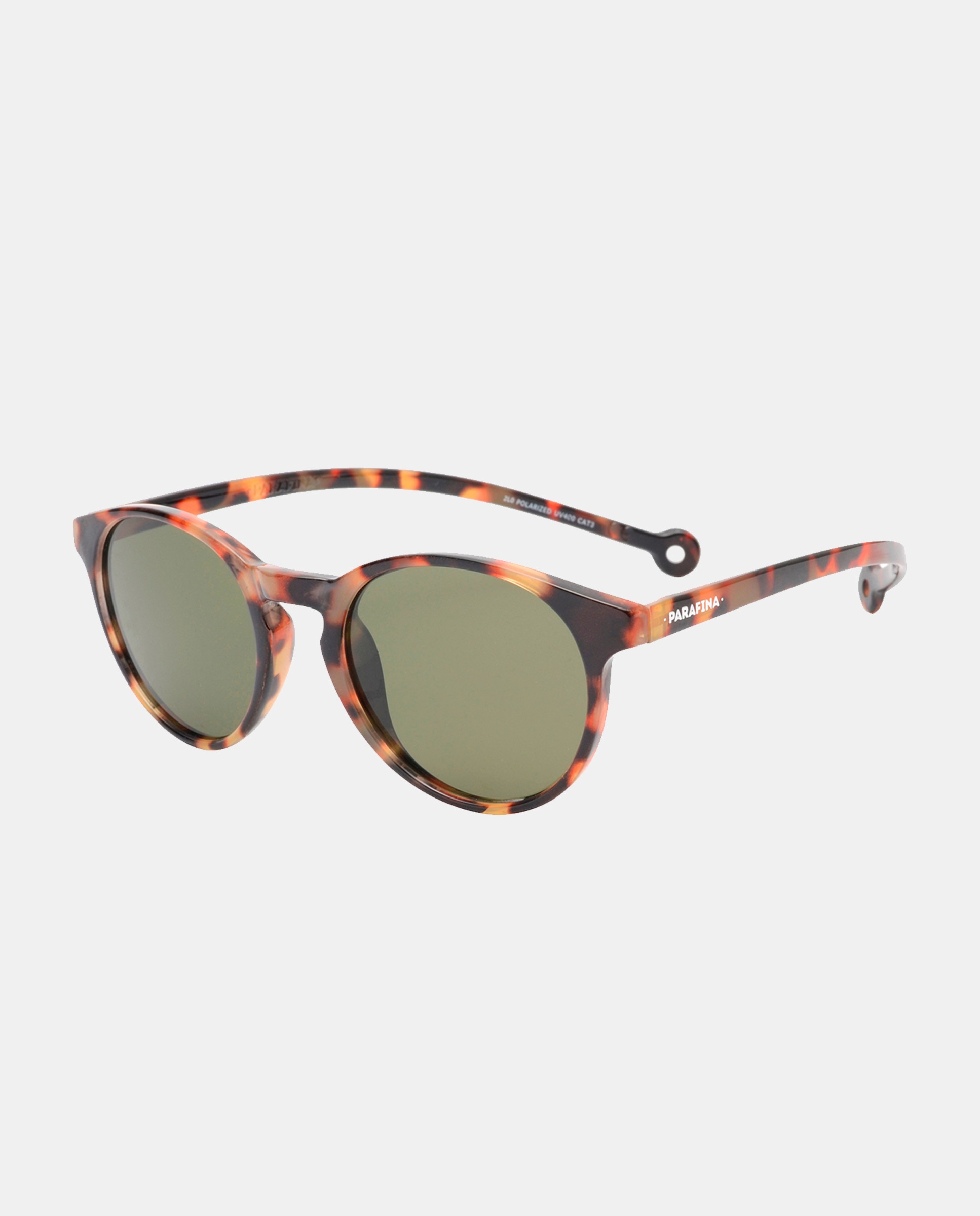 Imagen 0 de Gafas de sol redondas en havana elaboradas en materiales reciclados Marrón