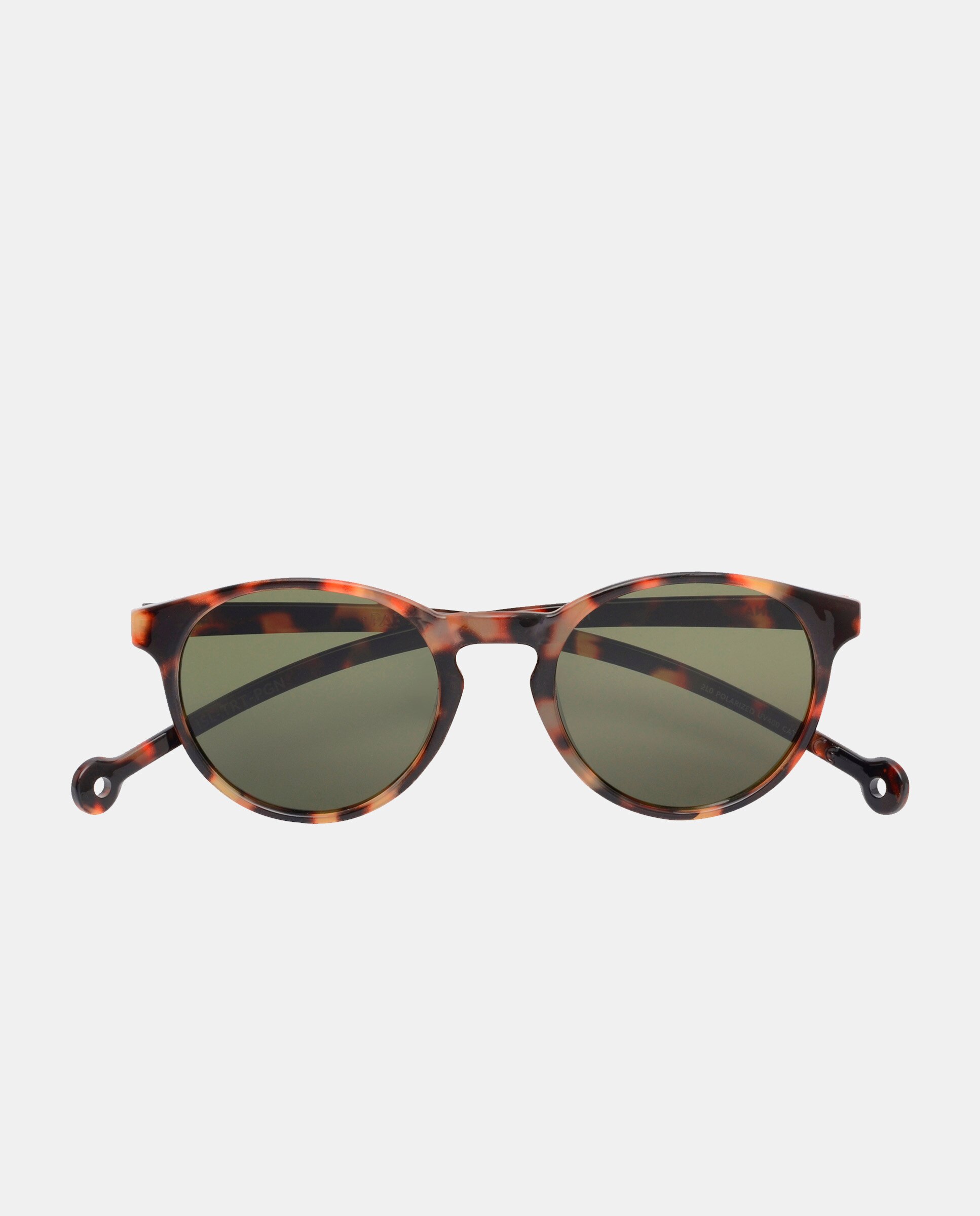 Gafas de sol redondas en havana elaboradas en materiales reciclados - Parafina - Marrón Marrón-2