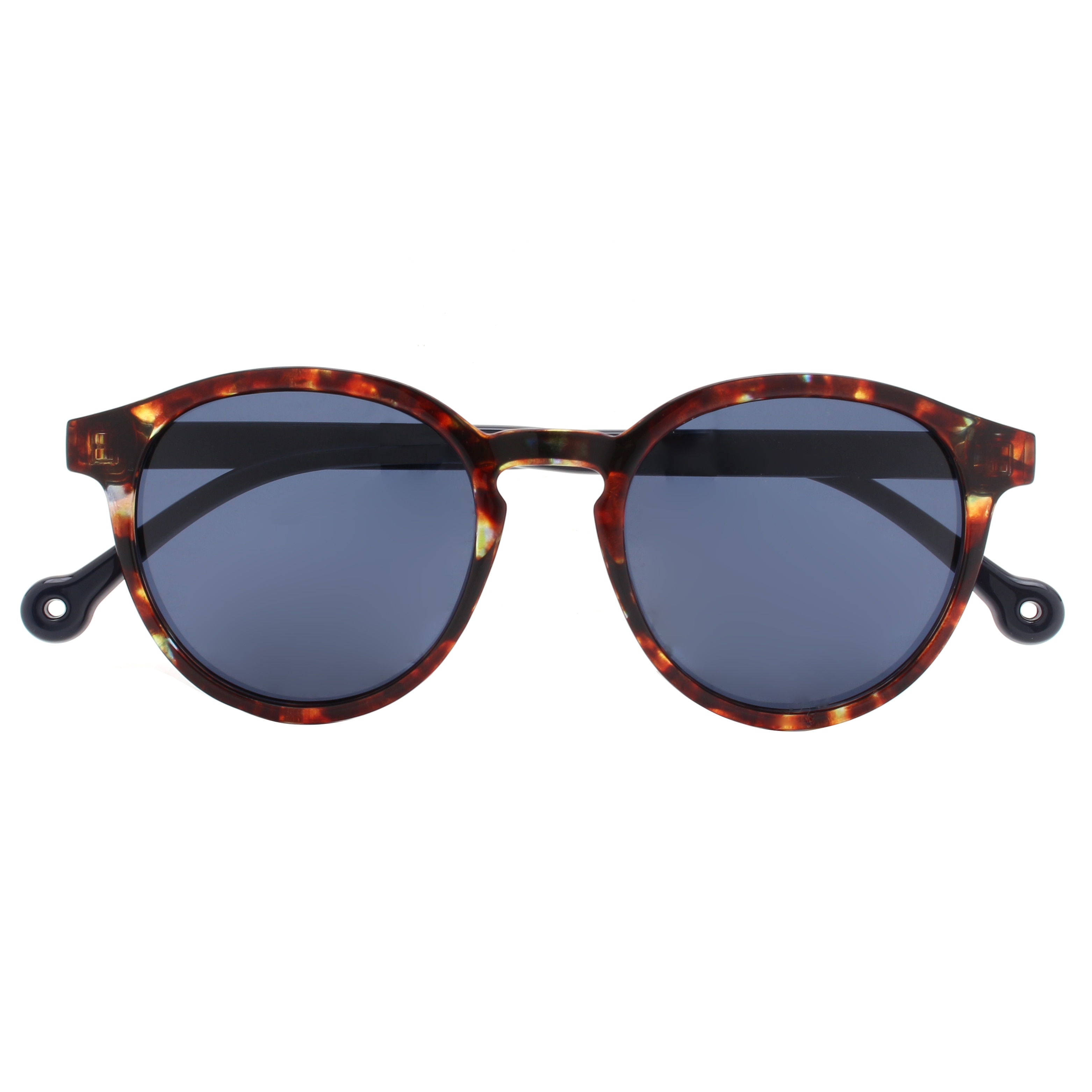 Imagen 0 de Gafas de sol unisex redonda en pet con lente polarizada Marrón