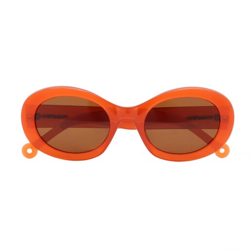 Gafas de sol de mujer redonda en hdpe con lente polarizada