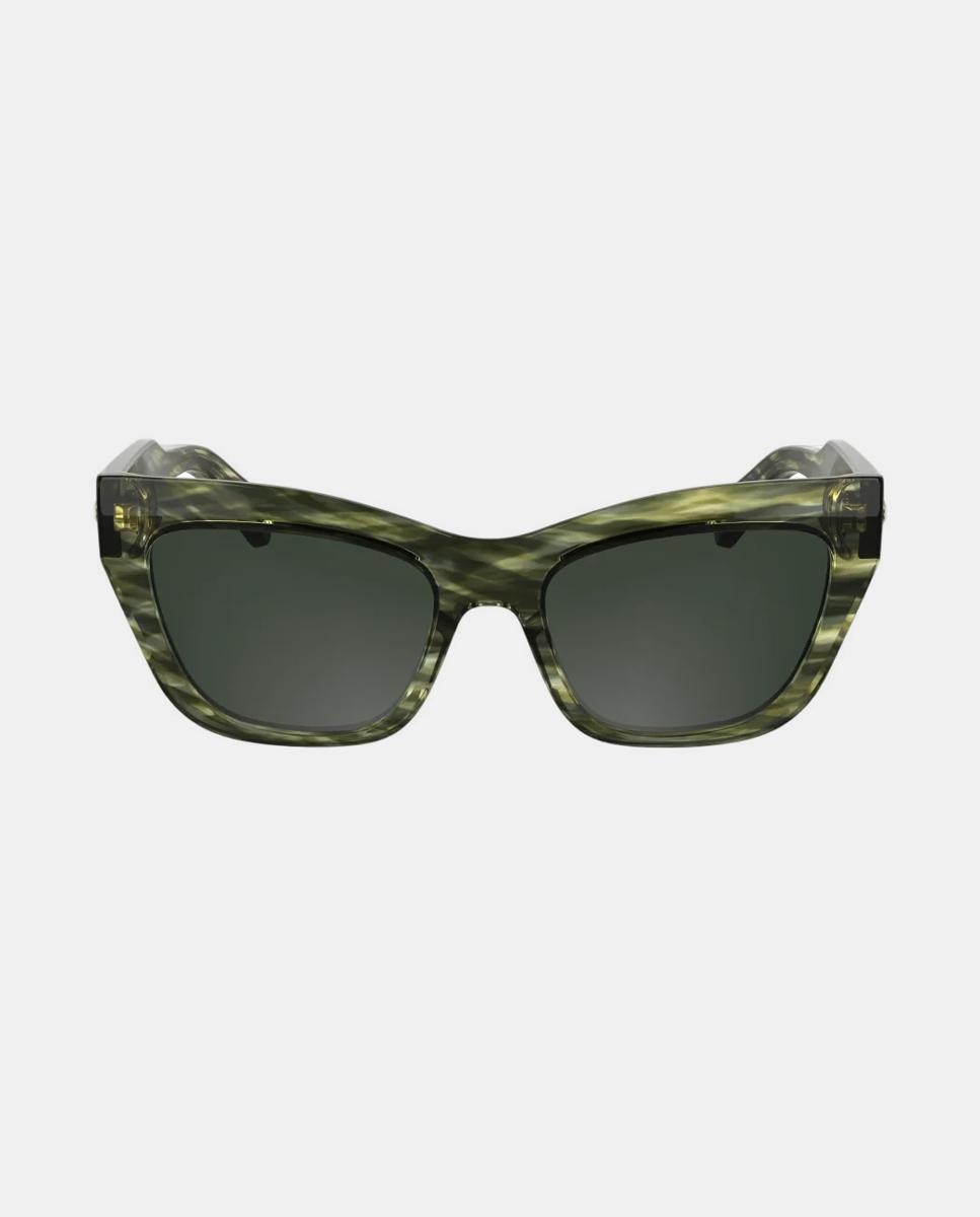 Gafa de sol de mujer ojo de gato de acetato - Longchamp - Verde Agua Verde Agua-1