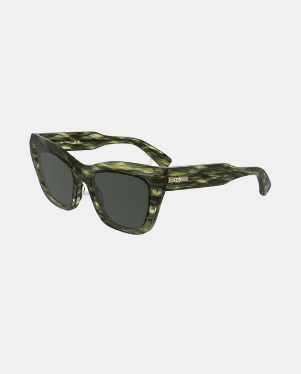 Gafa de sol de mujer ojo de gato de acetato - Longchamp - Verde Agua Verde Agua-2