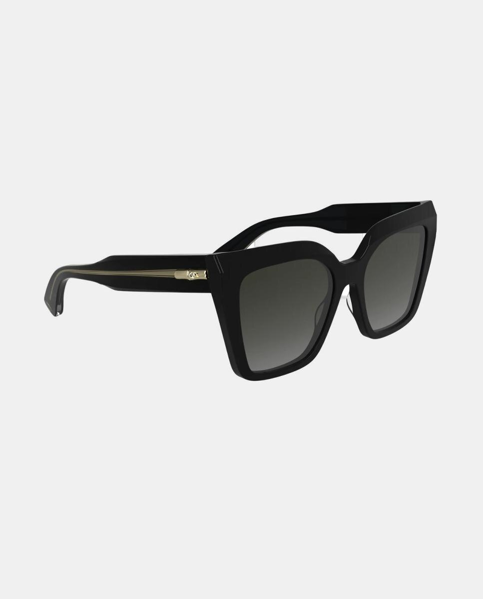 Gafa de sol de mujer ojo de gato de acetato - Longchamp - Negro Negro-3
