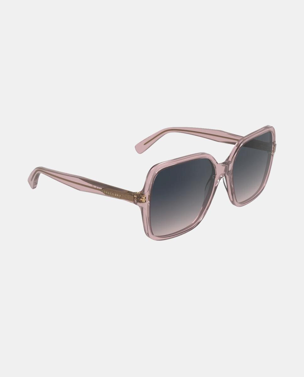 Imagen 2 de Gafa de sol de mujer cuadrada en acetato con lente degradada - Longchamp - Rosa Rosa