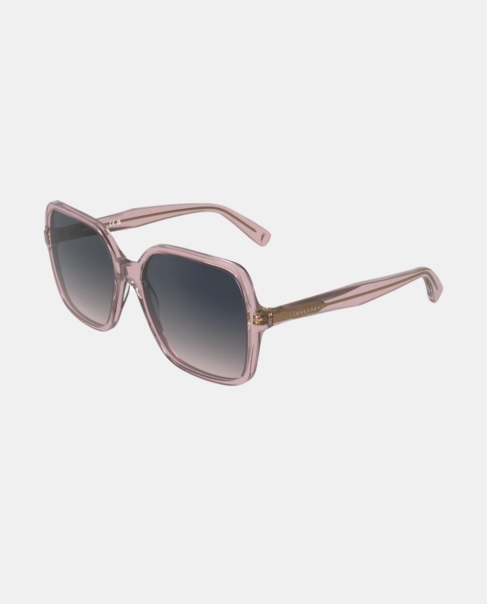Imagen 3 de Gafa de sol de mujer cuadrada en acetato con lente degradada - Longchamp - Rosa Rosa